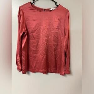 Robert Talbott silk blouse made in Romania
